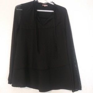 Juicy Couture women's size S black overlay top